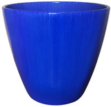 Glazed Ceramic Kurv Planter Royal Blue - 13 inch