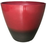 Glazed Ceramic Kurv Planter Cabernet - 13 inch