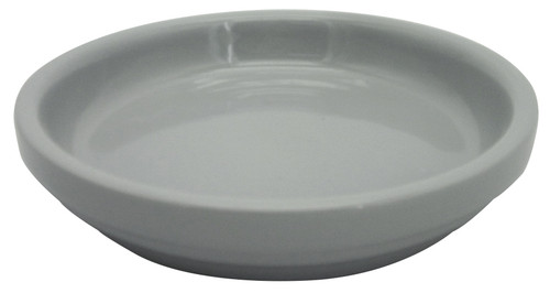 Glazed Ceramic Electric Saucer Grey - 4 inch