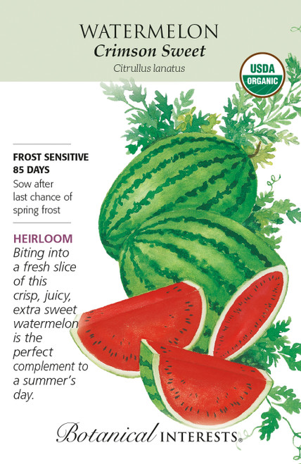 Watermelon Crimson Sweet Organic Organic Heirloom