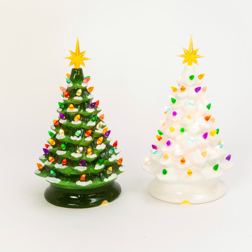 LED Ceramic Music Tree with Timer 13.9"