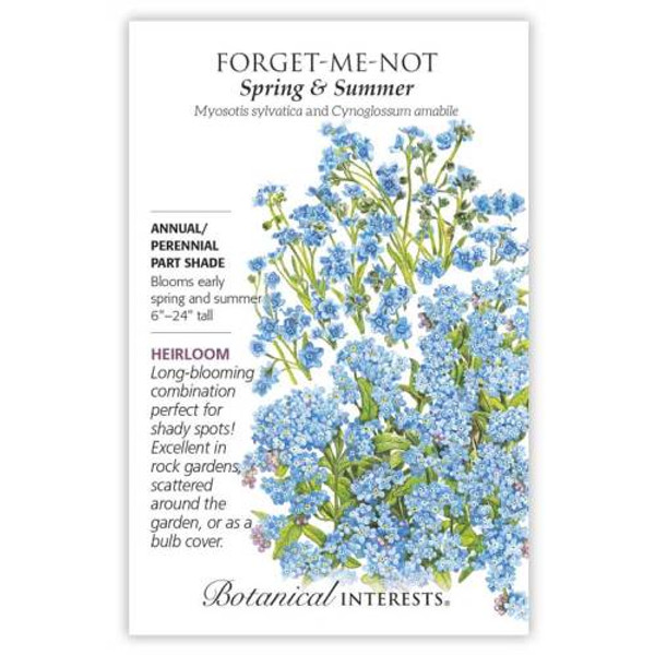 Spring and Summer Forget-Me-Not Seeds Heirloom