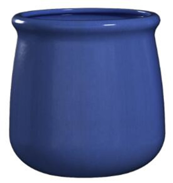 Glazed Ceramic Sack Planter Blue - 16 inch