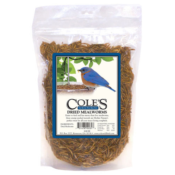 Coles Dried Mealworms - 3.5 oz