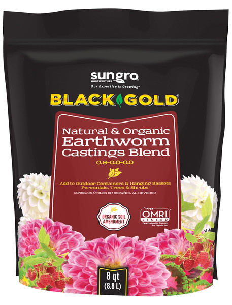 Black Gold® Natural & Organic Earthworm Castings Blend - 8 qt