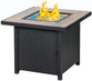 Square Propane Gas Fire Pit Table