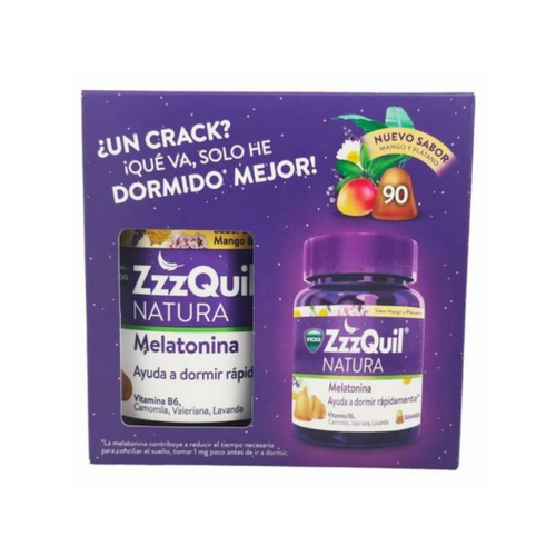 Zzzquil Natura Melatonina 90 gominolas (plátano)