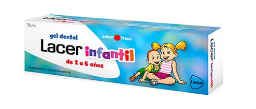 Lacer infantil gel dental 75 mL fresa
