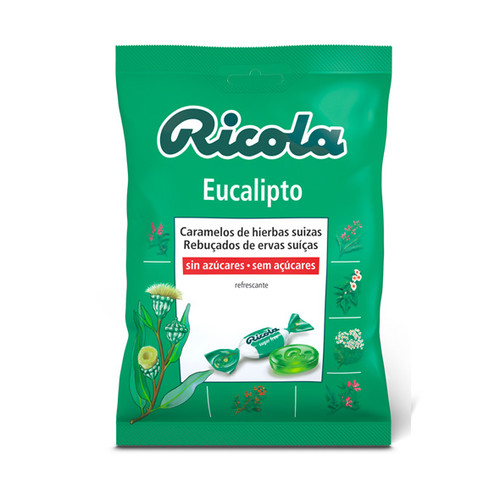 Ricola bolsa sin azúcar 70 g eucalipto