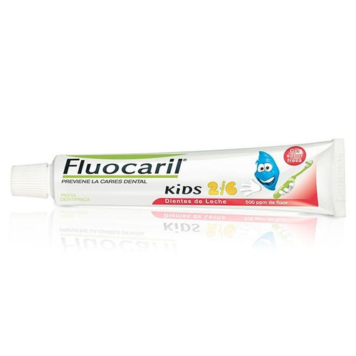 Fluocaril kids pasta sabor fresa 0-6 años 50 mL