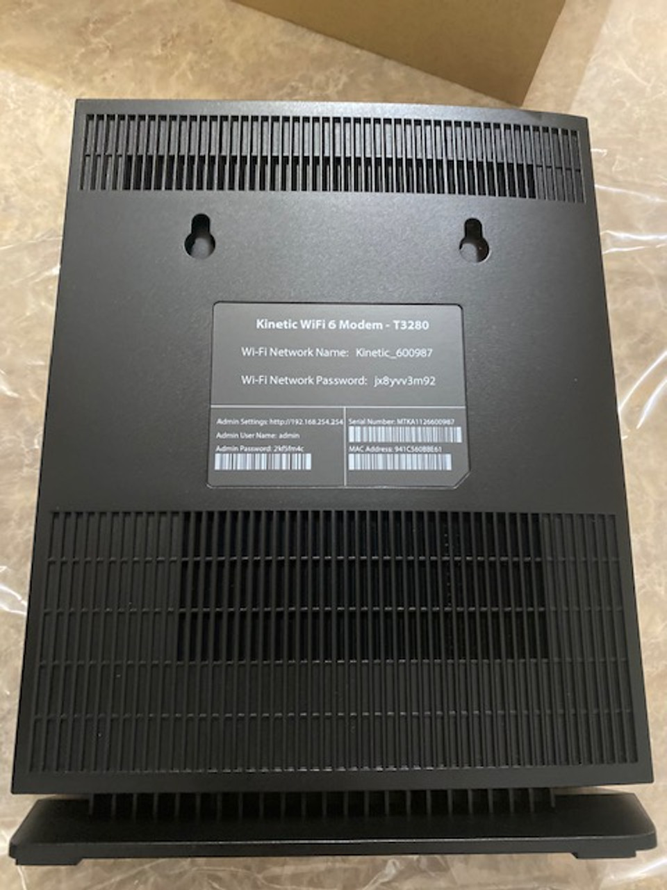 Action-Tec Kinetic Windstream T3280 Bonded VDSL2 Modem - Black for sale  online