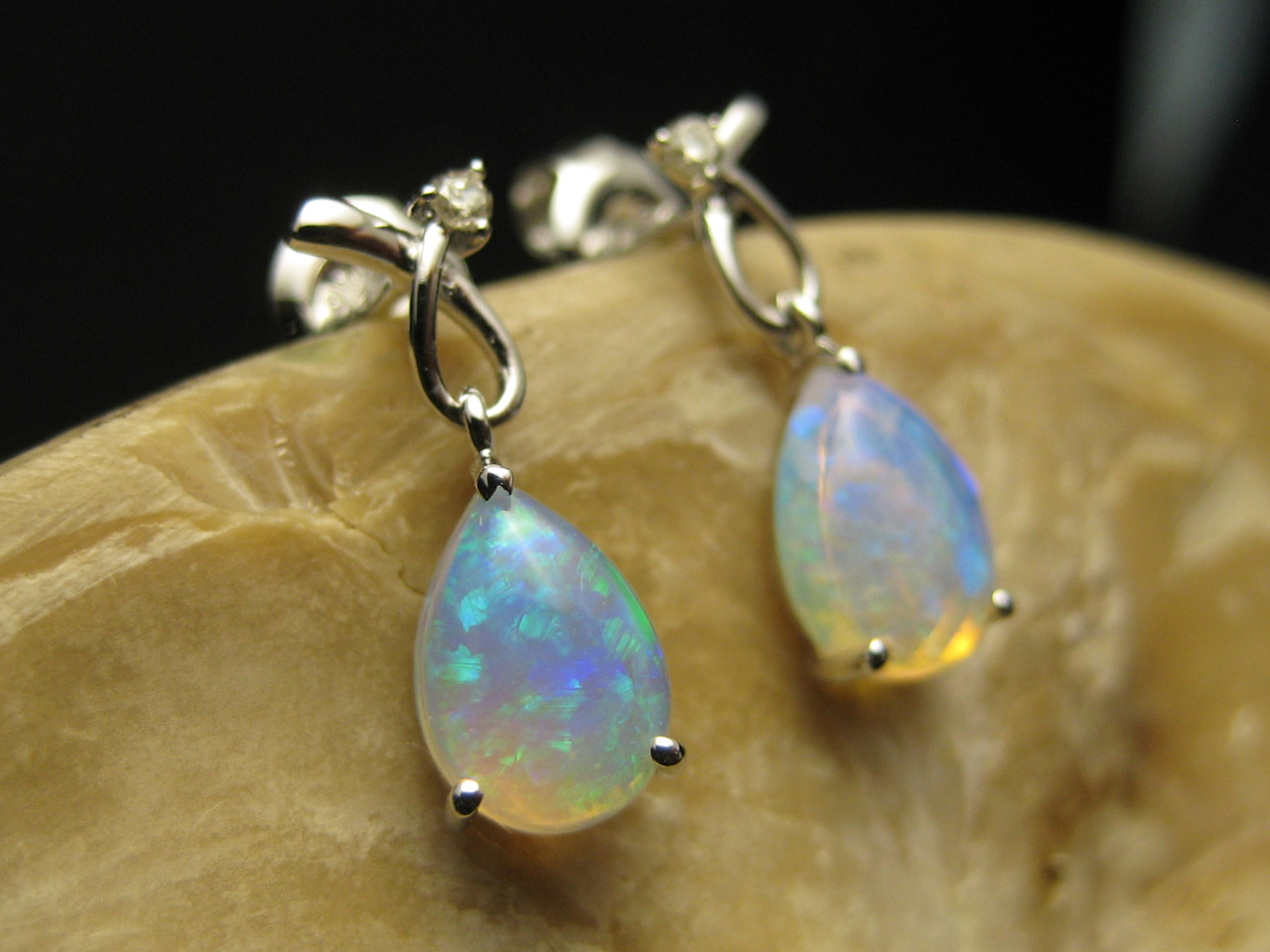 Cedar - Crystal Opal Earrings