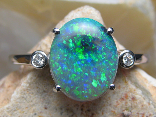 black opal ring