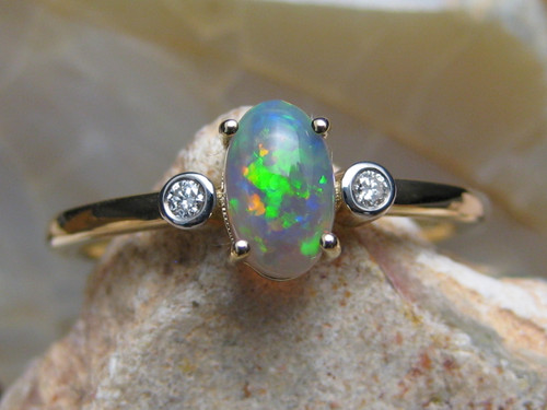 crystal opal ring