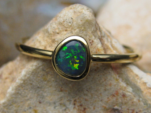 black opal ring
