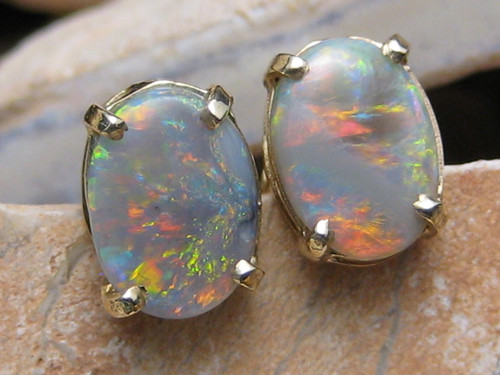 fire opal earrings