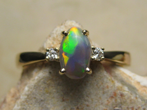 black opal ring