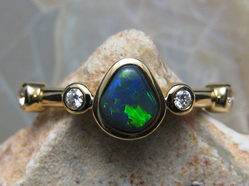 black opal ring