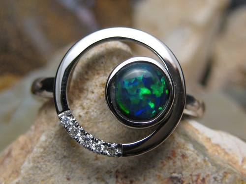 black opal ring