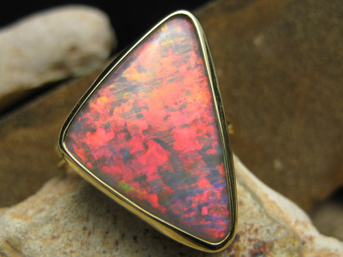 red fire opal ring
