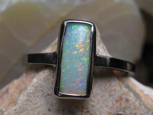crystal opal ring