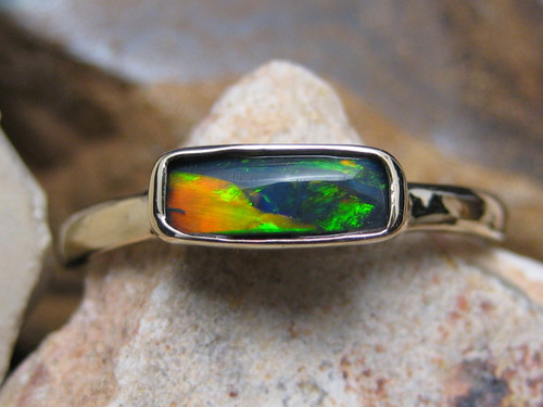black opal ring