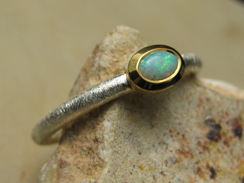 Tolitha - White Opal Ring