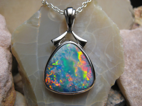 opal doublet pendant