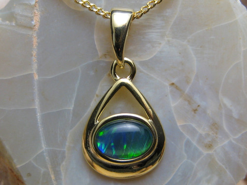 opal triplet pendant