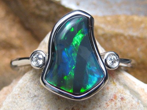 black opal ring