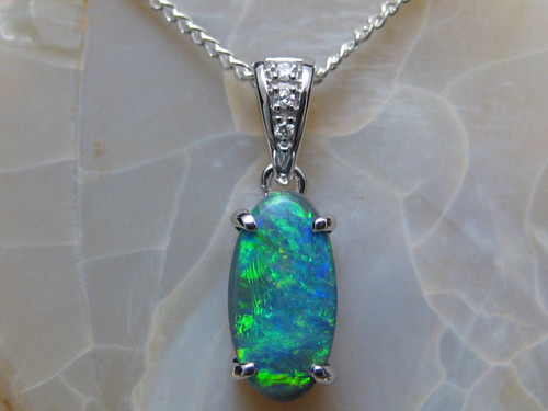 black opal pendant