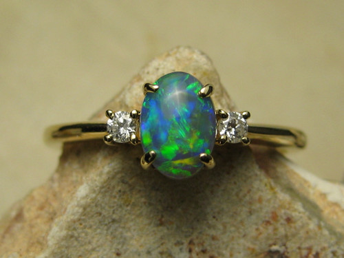 black opal ring