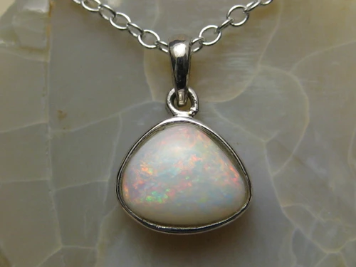 white opal pendant