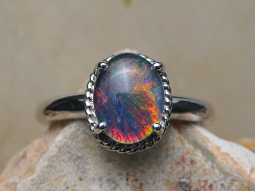 opal triplet ring