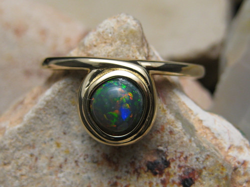 black opal ring