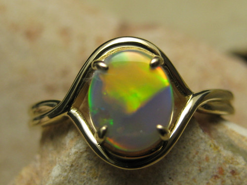 black opal ring