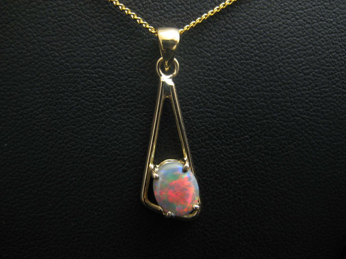Semi Black Opal Pendant