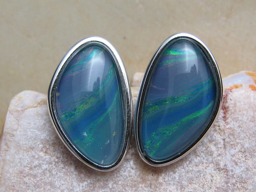 opal triplet earrings