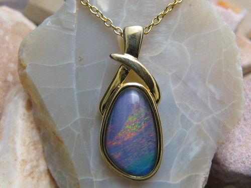 opal triplet pendant