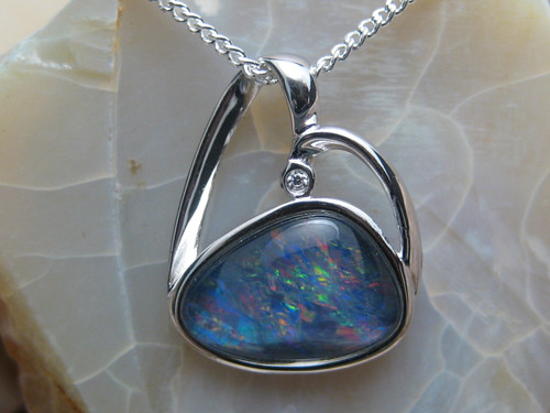 opal triplet pendant
