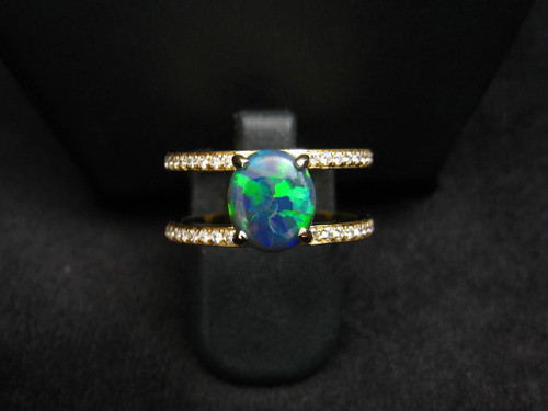black opal ring black opal ring