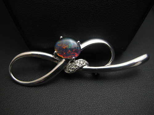 Opal Triplet Brooch