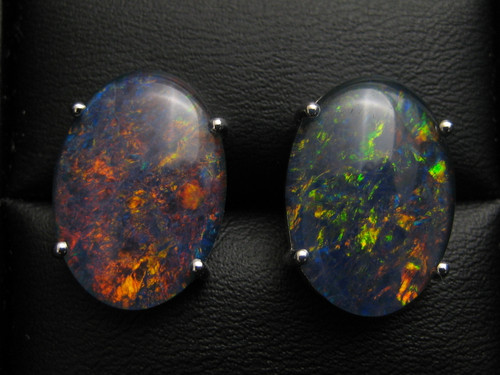 opal triplet earrings