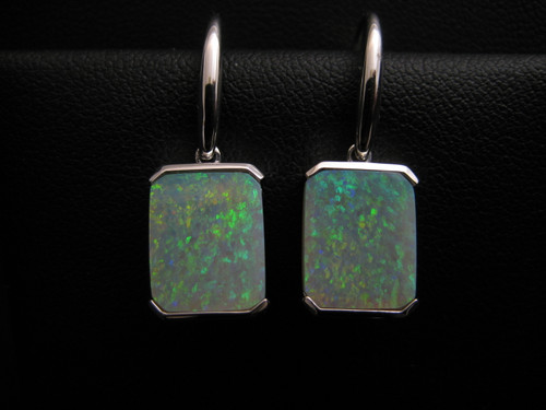 white opal earrings