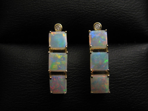 crystal opal earrings