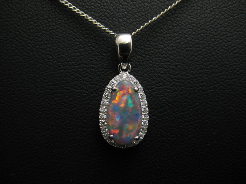 black opal pendant