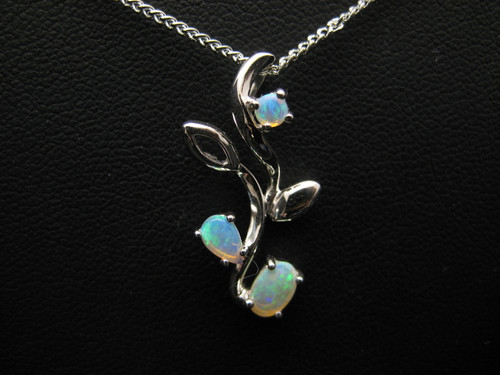 crystal opal pendant