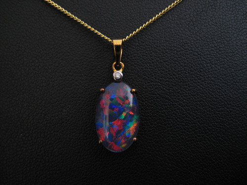 Opal triplet pendant