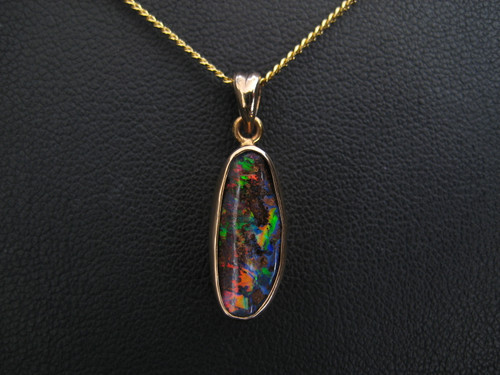 Boulder opal pendant