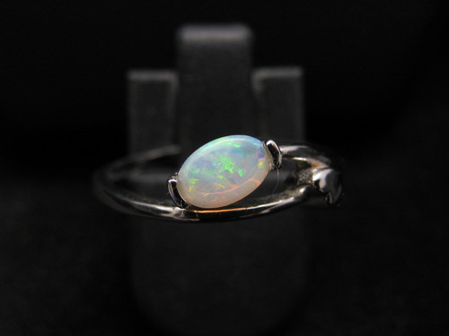 White opal ring